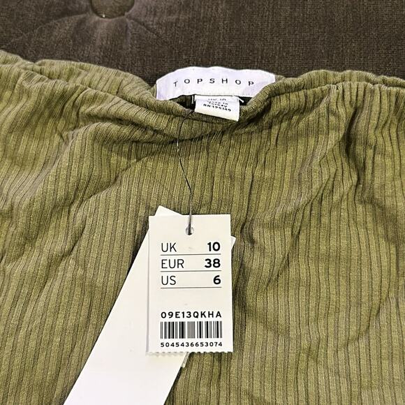topshop bandeau green top size 6 NWT - Picture 5 of 6